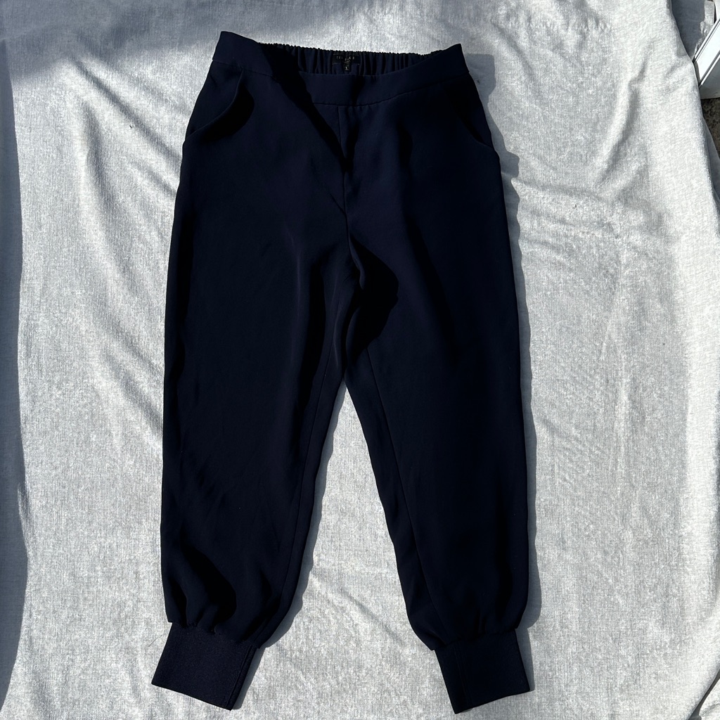 Ted Baker Dark Navy Lightweight Pants With Front Pockets